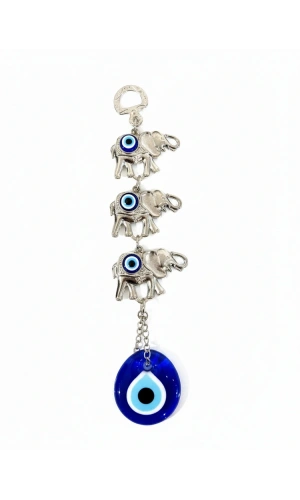 Bidebuvar Nazar Boncuğu 3lü Fil Askılık