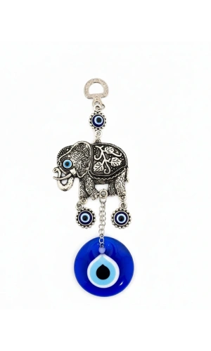 Bidebuvar Nazar Boncuğu Tekli Fil Askılık