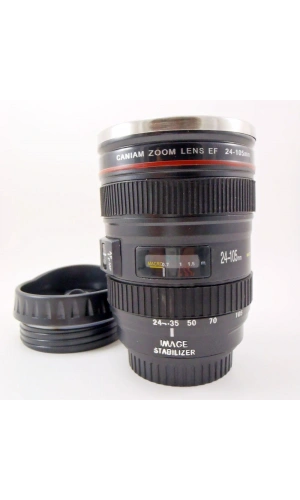 Bidebuvar Objektif Görünümlü Termos Bardak