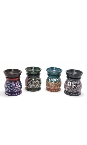 Bidebuvar Obsidian Taşı Buhurdanlık Model 4