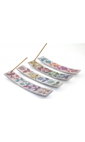 Bidebuvar Obsidian Taşı Kayık Tütsülük