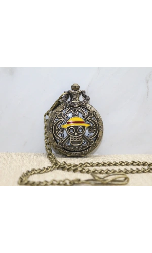 Bidebuvar One Piece Tasarımlı Köstekli Saat