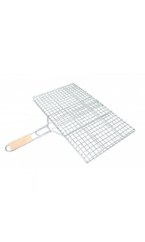 Bidebuvar Orta Boy Mangal Izgarası - 40x30 cm - Ahşap Saplı