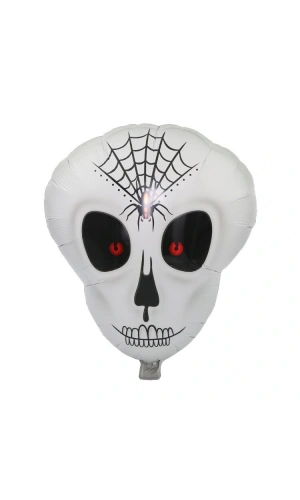 Bidebuvar Örümcek Ağ Desenli İskelet Folyo Balon
