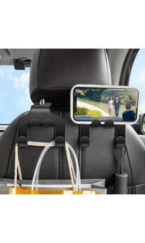 Bidebuvar Oto Koltuk Arkası Organizer Askılık Ve Telefon Tutucu