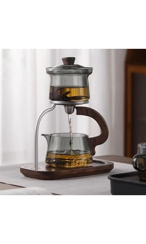 Bidebuvar Otomatik Manyetik Borosilikat Demlik Seti