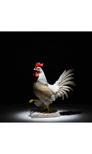 Bidebuvar Özel Tasarım Polyester Horoz Figürü