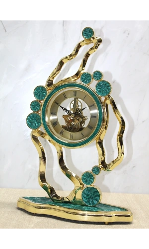 Bidebuvar Özel Yeşim Tasarım Masa Üstü Saat