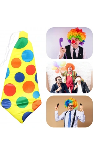 Bidebuvar Palyaço Kravatı Lastikli Geniş Kesim