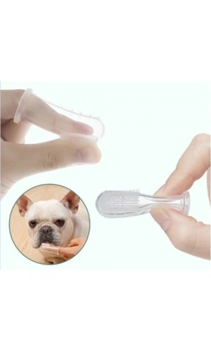 Bidebuvar Parmağa Takılan Hayvan Diş Kaşıma Fırçası