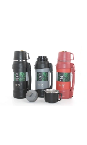 Bidebuvar Paslanmaz Çelik Çift Katmanlı Termos 1.6 Lt