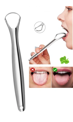 Bidebuvar Paslanmaz Çelik Dil Temizleyici