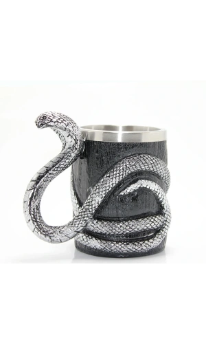 Bidebuvar Paslanmaz Çelik Yılan Tasarımlı Kupa Bardak