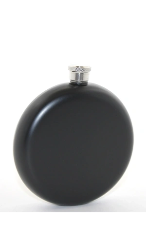 Bidebuvar Paslanmaz Çelik Yuvarlak 8 Oz Tekli Matara Siyah Renk