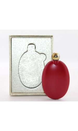 Bidebuvar Paslanmaz Çelik Yuvarlak Matara Kırmızı Renk