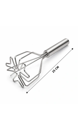 Bidebuvar Patates Ezici - Kalp Şekilli - Paslanmaz Çelik - 26 cm Uzunluk