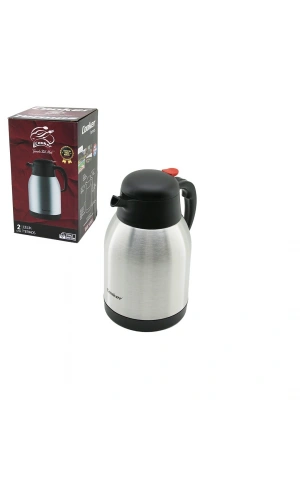 Bidebuvar Piknik Termosu - 2 Litre - 304 Çelik - Çift Contalı Kapak