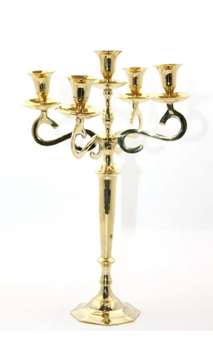 Bidebuvar Pirinç 5li Şamdan