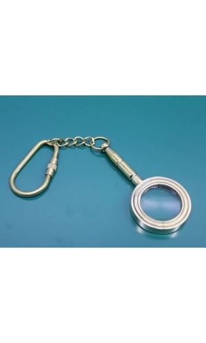 Bidebuvar Pirinç Büyüteç Anahtarlık