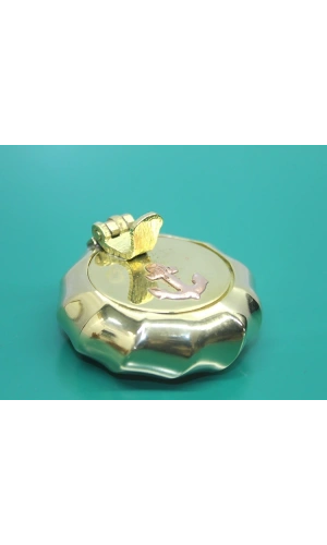 Bidebuvar Pirinç Çapalı Kapaklı Küllük 5 Cm