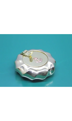 Bidebuvar Pirinç Çapalı Kapaklı Küllük 7 Cm