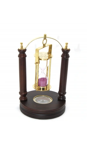 Bidebuvar Pirinç Kum Saati Ve Pusula