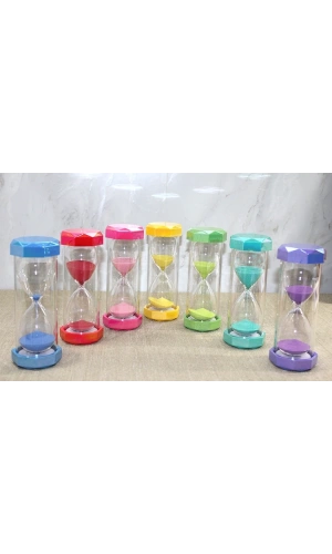 Bidebuvar Plastik Çerçeveli Renkli 5 Dk Kum Saati