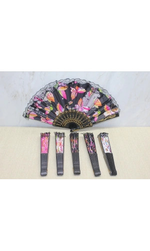 Bidebuvar Plastik Renkli Yelpaze