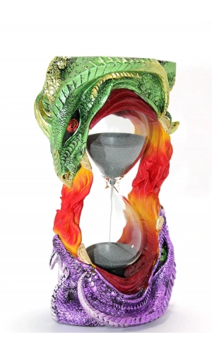Bidebuvar Polyester Dragon Tasarımlı Kum Saati Model 1
