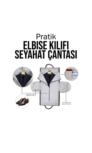 Bidebuvar Pratik Elbise Kılıfı Seyahat Çantası