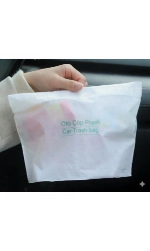 Bidebuvar Pratik Su Geçirmez Oto Araba Çöp Poşeti 20 Adet