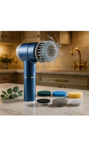 Bidebuvar Profesyonel 5’i 1 Arada Şarjlı Temizlik Fırçası