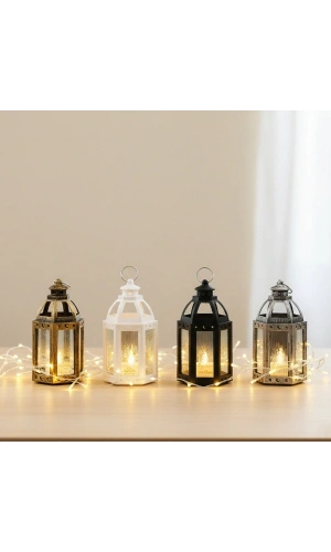 Bidebuvar Ramazan Temalı Büyük Altıgen Açık Kubbe LED Lamba