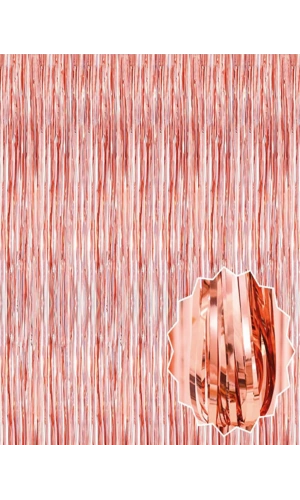 Bidebuvar Rose Gold Püsküllü Kapı Perdesi