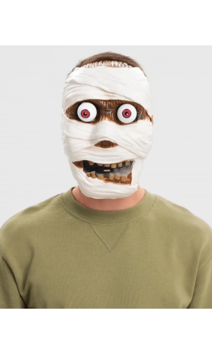 Bidebuvar Sallanan Yaylı Oynar Gözlü Mumya Maskesi