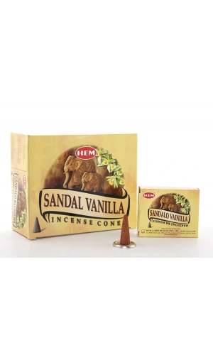 Bidebuvar Sandal Vanilla Aromalı Konik Tütsü