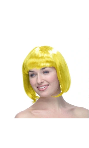 Bidebuvar Sarı Küt Peruk Saç