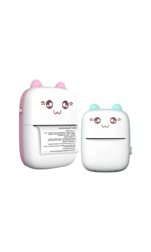 Bidebuvar Sevimli Mini Taşınabilir Yazıcı Printer