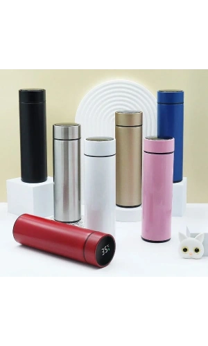 Bidebuvar Sıcaklık Göstergeli Dijital Termos 500 ml