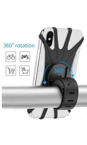 Bidebuvar Silikon Esnek Bisiklet Telefon Tutucu
