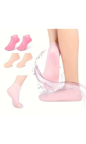 Bidebuvar Silikon Jel Ayak Nemlendirici Çorap