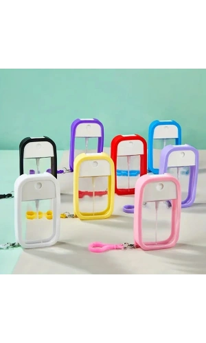 Bidebuvar Silikon Kılıflı Anahtarlıklı Sprey Şişesi