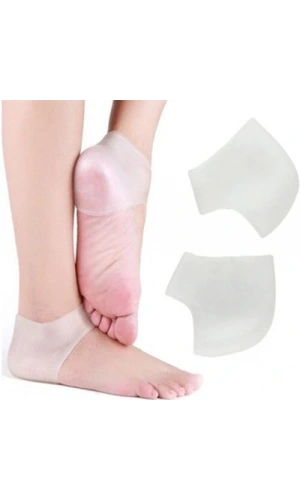 Bidebuvar Silikon Topuk Çorabı Beyaz Renk