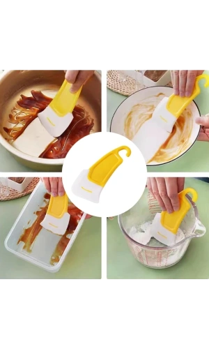 Bidebuvar Silikon Uçlu Bulaşık Temizleme Kazıyıcı Spatula
