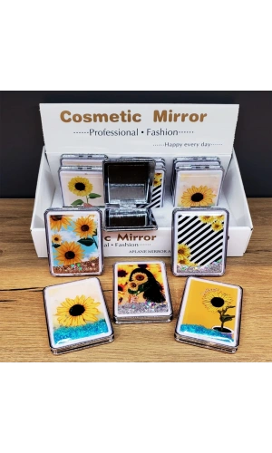 Bidebuvar Simli Kapaklı Cep Aynası