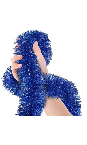 Bidebuvar Simli Parti Süsü 2 Metre Mavi