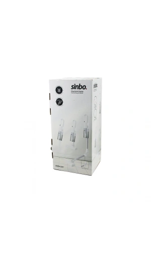 Bidebuvar Sinbo Dikey Elektrikli Süpürge - Beyaz - 500W - Ergonomik Tasarım
