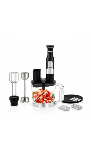 Bidebuvar Sinbo El Multi Blender Seti - 2 Litre Hazneli - Paslanmaz Çelik Bıçaklı
