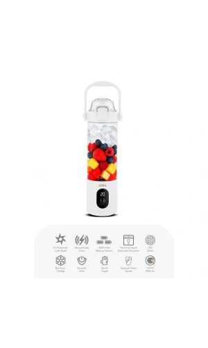 Bidebuvar Sinbo Şarjlı Smoothie Blender - Taşınabilir - 700 ml Kapasite