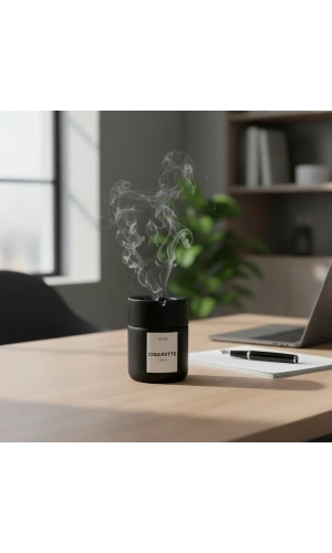 Bidebuvar Siyah Cam Küllük